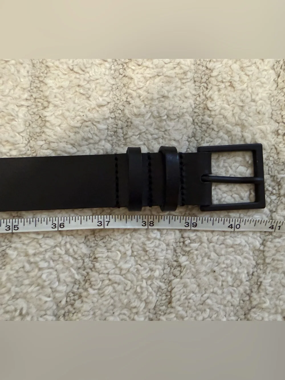 COS Black Leather Belt